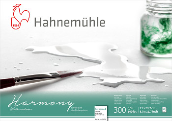 Akvarelový blok HHM Harmony HP A4 300g lepený