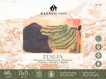 Akvarelový blok Magnani Italia 23x31cm 640g 100% bavlna