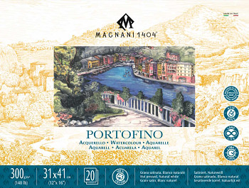 Akvarelový blok Magnani Portofino 36x51cm 300g 100% bavlna