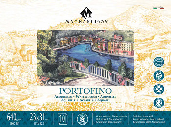 Akvarelový blok Magnani Portofino 23x31cm 640g 100% bavlna