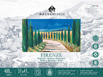 Blok pro akryl Magnani Firenze 31x41cm 100% bavlna