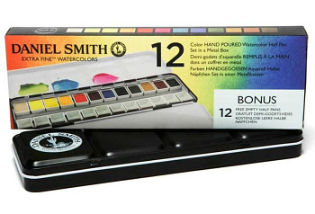Sada akvarelových barev DS 12ks základní odstíny
