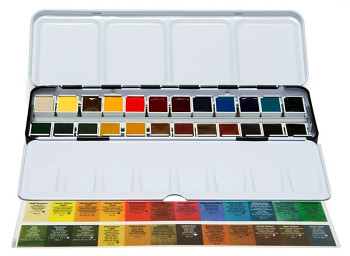 Sada akvarelových barev DS 24ks základní odstíny