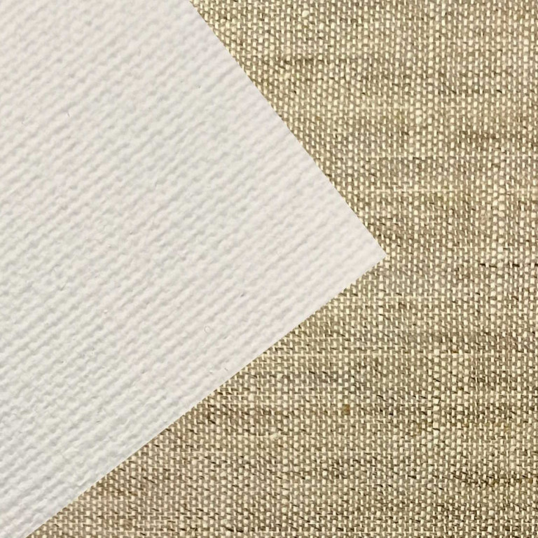 Šepsované plátno Rosa len 600g – šíře 200cm, metráž