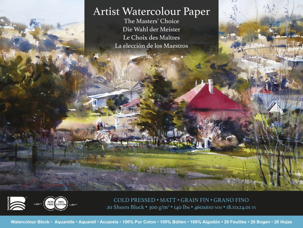 Akvarelový blok Baohong Masters 46x61cm cold pressed 300g