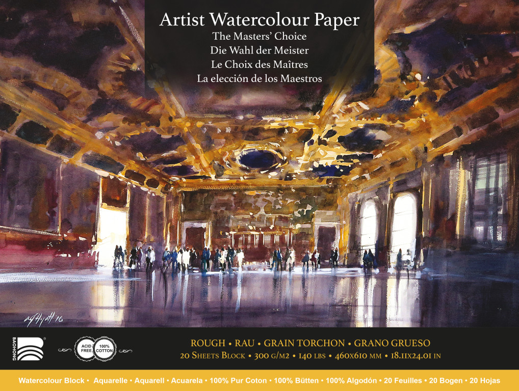 Akvarelový blok Baohong Masters 46x61cm rough 300g