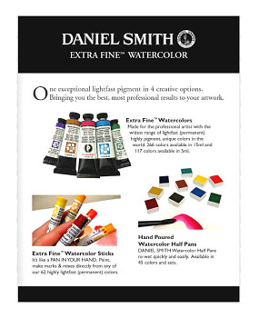 Katalog akvarelových barev Daniel Smith