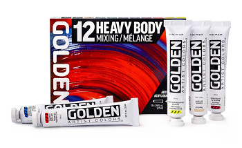 Sada barev Golden Heavy Body Mixing set 12x22ml