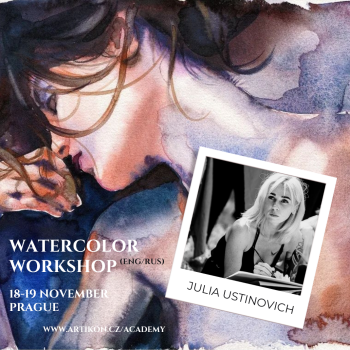 Julia Ustinovich: Watercolor ENG/RUS 18-19 November Prague