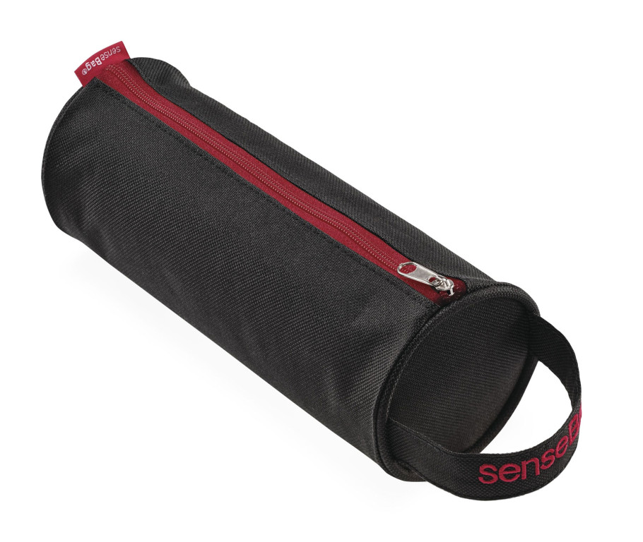 Penál přírodní SenseBag 20x8cm - černý
