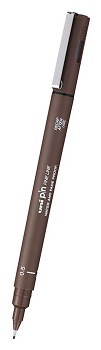 Sépiově hnědý liner Uni Pin 0,5mm