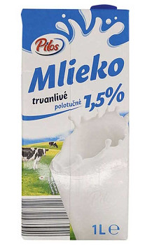 Mléko polotučné 1l