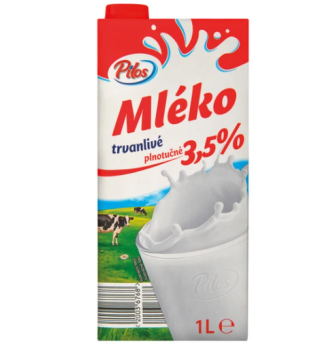 Mléko plnotučné 1l