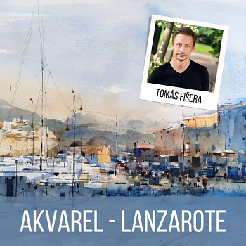 T. Fišera: Akvarel 22-28.1.24 Lanzarote