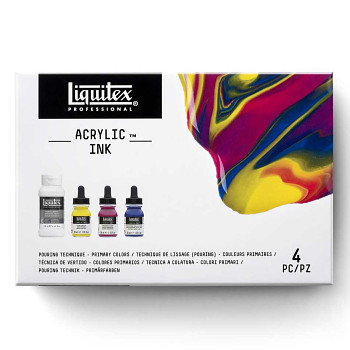 Sada akrylových inkoustů Liquitex 3ks primární odstíny