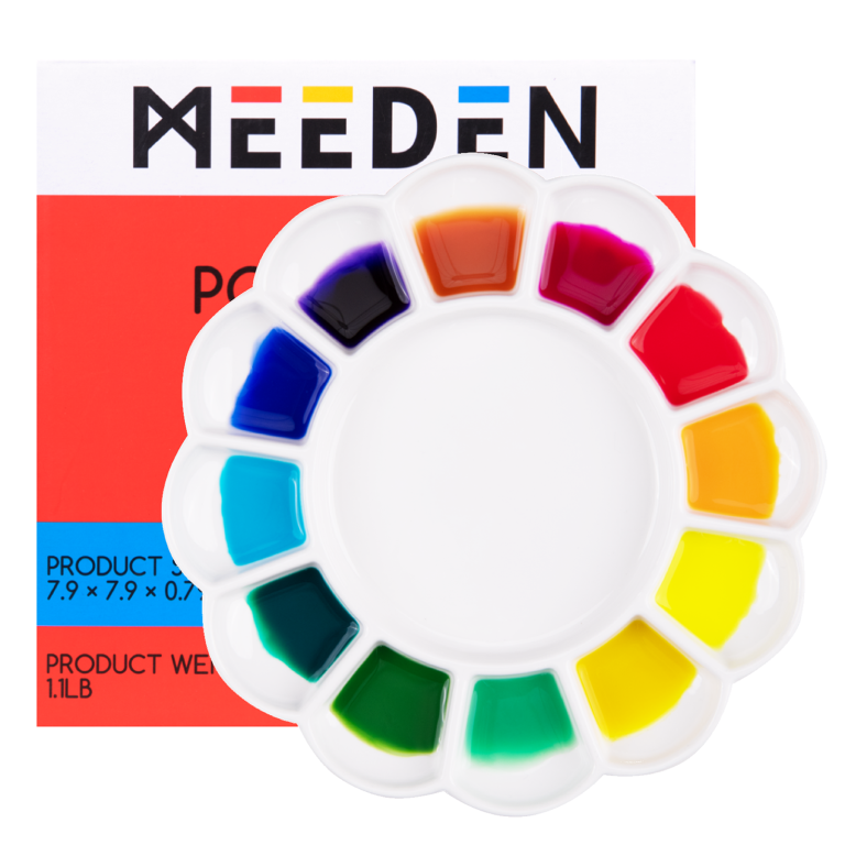 Porcelánová paleta kulatá 12 důlků průměr 20cm