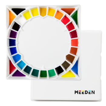 Porcelánová paleta čtvercová velká 32 důlků 32x32cm