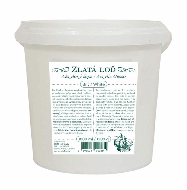 Akrylový šeps Zlatá loď 1000ml / 1200g