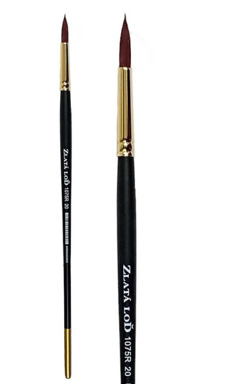 Kulatý štětec Zlatá loď 1075R – velikost 10