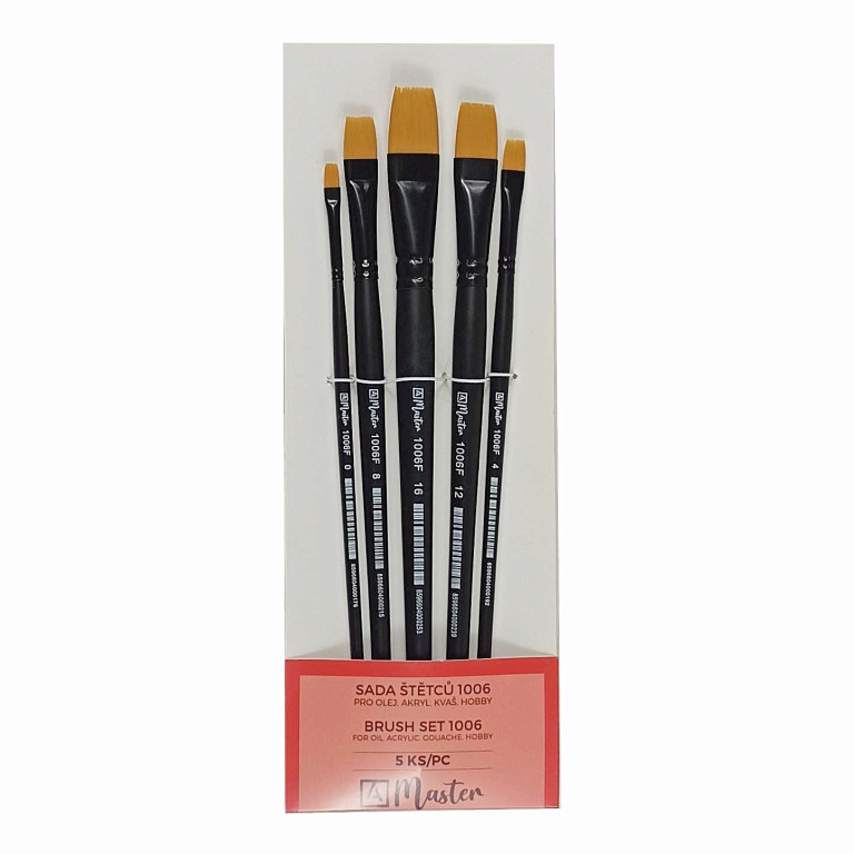 Sada štětců Master 1006 ploché 5 ks