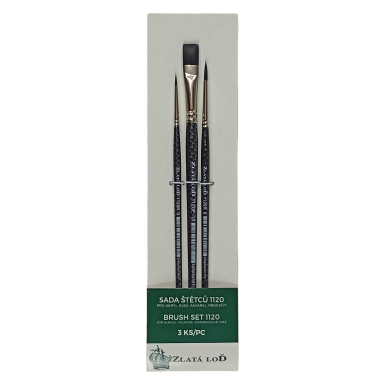 Sada štětců Zlatá loď 1120 3ks