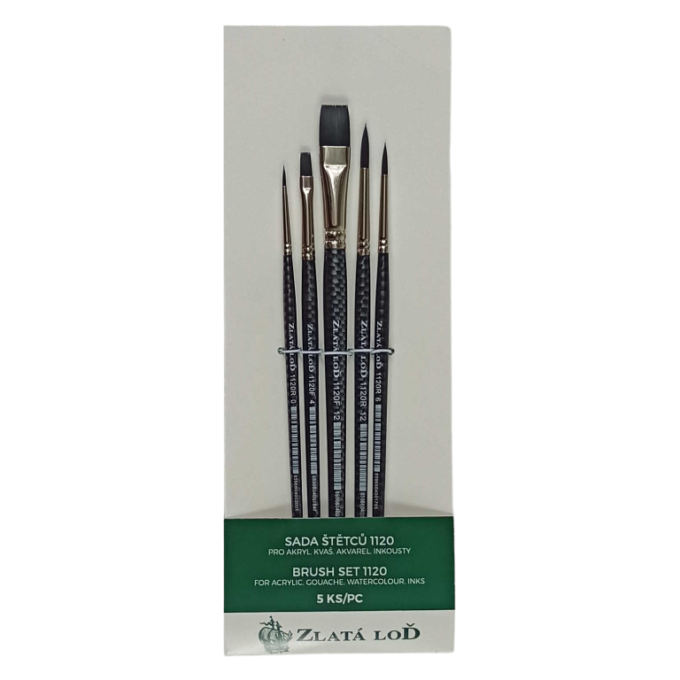 Sada štětců Zlatá loď 1120 5ks