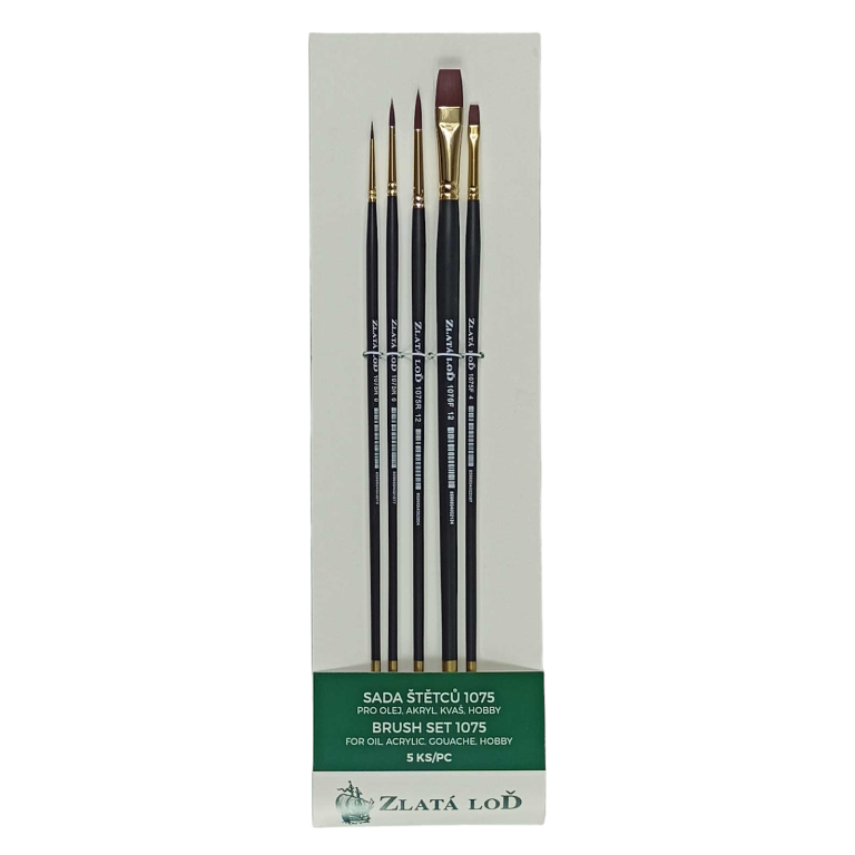 Sada štětců Zlatá loď 1075 5ks