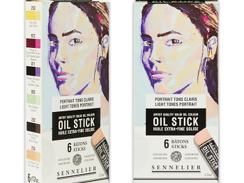 Sennelier oil stick sada 6ks – Light tones portrait