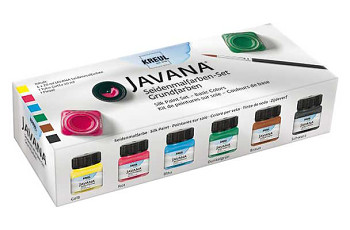 Sada barev na hedvábí Javana 6x20ml + kontura