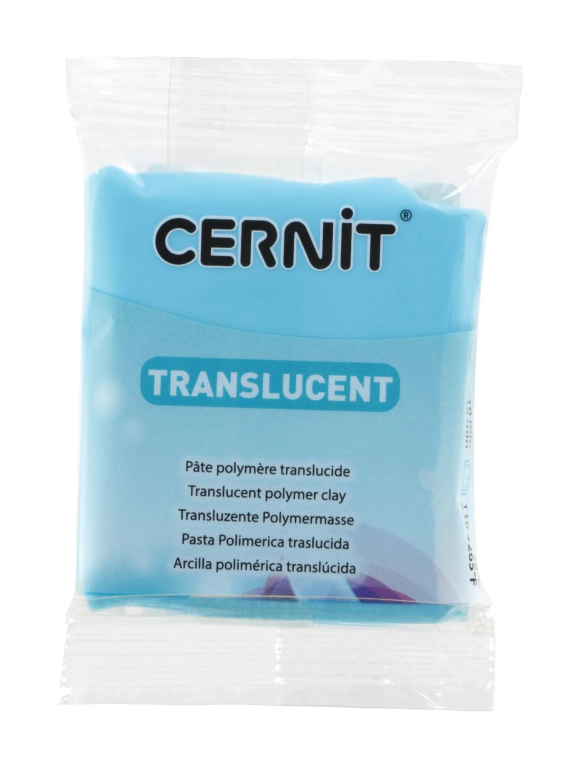 Modelovací hmota Cernit 56g – 6280 Translucent Turquoise Blue