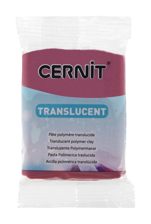 Modelovací hmota Cernit 56g – 6411 Translucent Wine Red