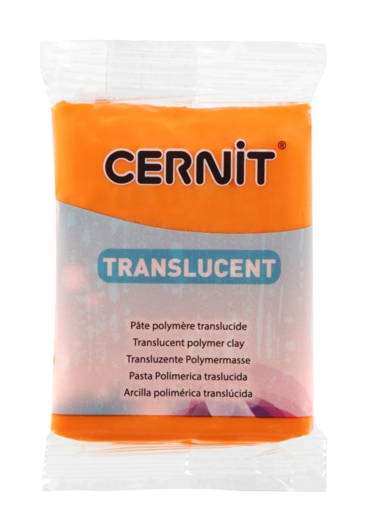 Modelovací hmota Cernit 56g – 6752 Translucent Orange