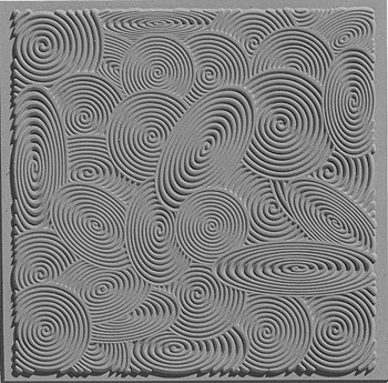 Cernit textura 9x9cm Spirály