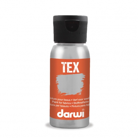 Barva na textil Darwi Tex 50ml – 080 Silver
