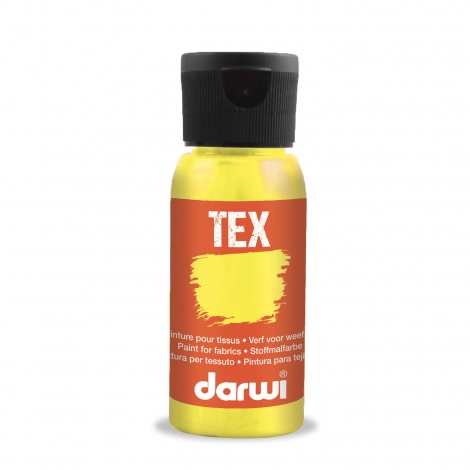 Barva na textil Darwi Tex 50ml – 723 Neon Yellow