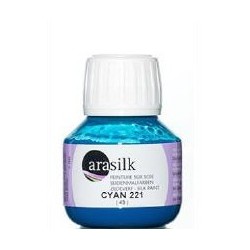 Barva na hedvábí Dupont Arasilk 50ml – 221 Cyan