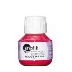 Barva na hedvábí Dupont Arasilk 50ml – 491 Fire Red