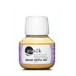 Barva na hedvábí Dupont Arasilk 50ml – 862 Sepia Beige