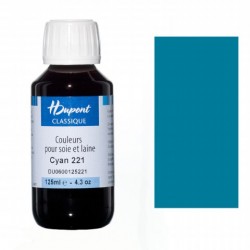 Napařovací barva na hedvábí Dupont 125ml – 221 Cyan