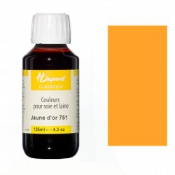 Napařovací barva na hedvábí Dupont 125ml – 751 Golden Yellow