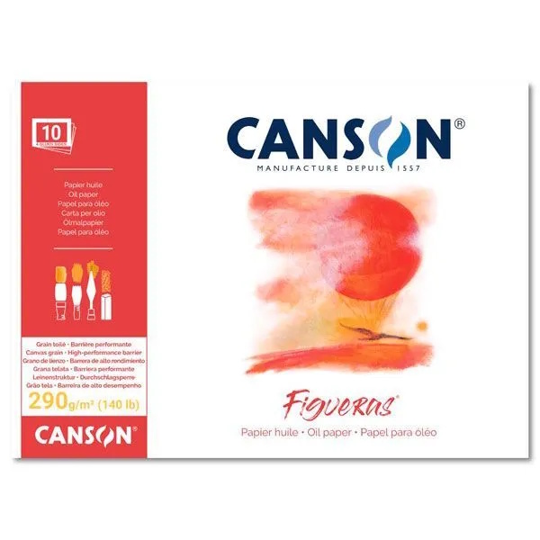 Blok pro olej a akryl Canson Figueras 33x41m 290g