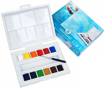 Cestovní sada akvarelových barev Sennelier 12ks Travel box