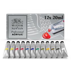 Súprava akrylových farieb W&N Professional 12x20ml