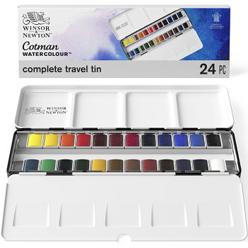 Sada akvarelových barev Cotman 24ks Travel Tin