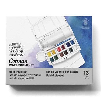 Sada akvarelových barev Cotman 12ks Filed Travel box