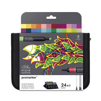 Sada popisovačů WN Promarker 24ks Wallet Student designer
