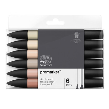 Set of markers WN Promarker 6 pcs Skin Tones 1