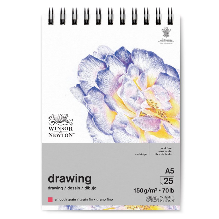 Skicovací blok W&N Drawing pad smooth A5 150g