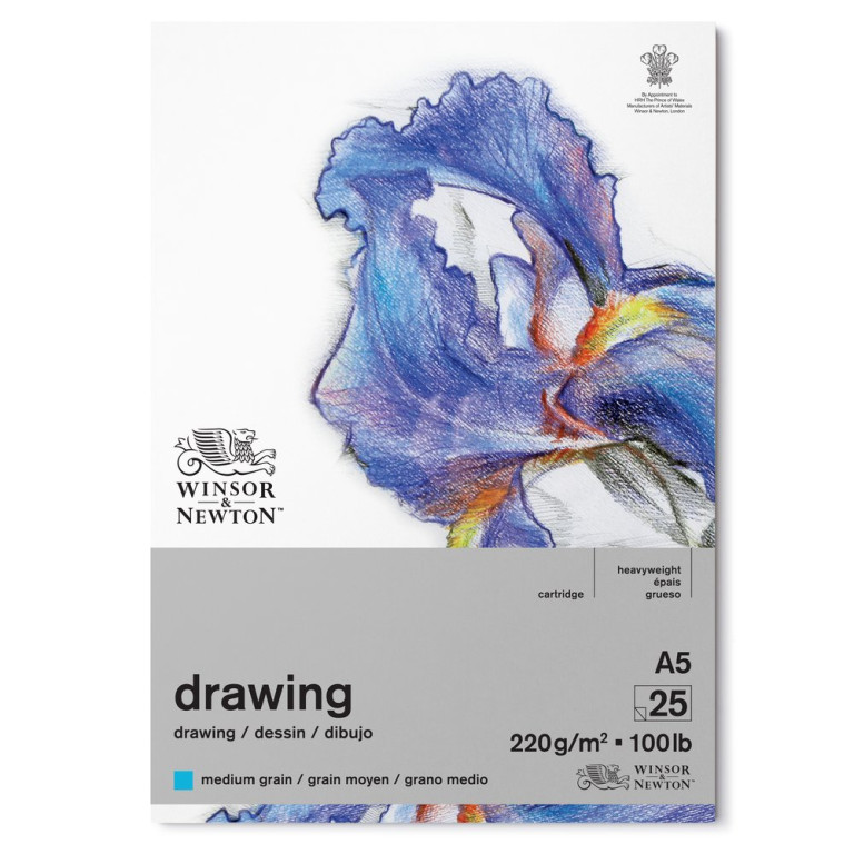Skicovací blok W&N Drawing pad medium A5 220g