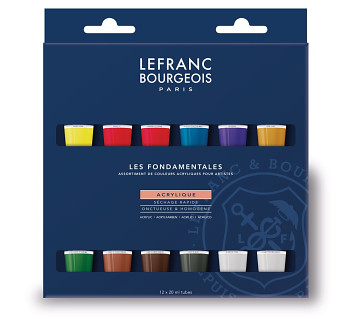 Sada akrylových barev Lefranc 12x20ml